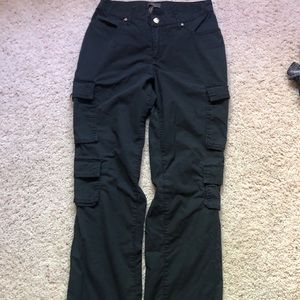 Black cargo scrubs